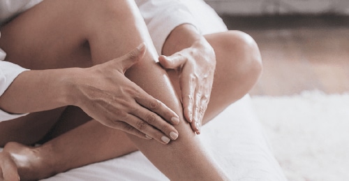 Woman with vein problems - Vein Clinic